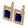 exclusive swarovski gold-plated earrings